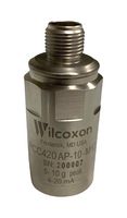 AMPHENOL WILCOXON PCC420AR-10-M12 Loop Powered Sensor, 25.4mm External Dia, 30VDC, RMS Output, PCC420A Series, Panel Mount