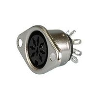 MCM 27-1620 DIN Audio / Video Connector, 8 Contacts, Jack, Flange Mount
