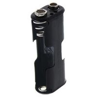 MCM 27-1320 Battery Holder, 2 x AA, 9V, Energizer, Spring