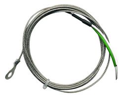 LABFACILITY FW-K-3M Thermocouple, Washer, K, Glass Fibre Stainless Steel, 120 ", 3 m