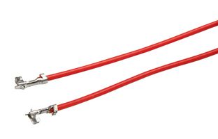 HARWIN M40-9040099 Cable Assembly, Crimp Socket to Crimp Socket, 5.9 ", 150 mm, Red