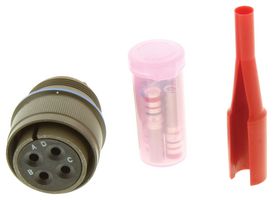 AMPHENOL AEROSPACE MS3456W22-22S Circular Connector, MIL-DTL-5015 Series, MS3456 Series, Straight Plug, 4 Contacts, Crimp Socket