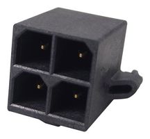 MOLEX 172065-0004 Cabezal de Pin, Cable-a-Tarjeta, 5.7 mm, 2 Líneas, 4 Contactos, Recto Agujero Pasante