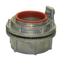 CROUSE-HINDS STG 6 Conduit Connector, Myers Ground Hub, Straight, 2 ", Zinc, Metallic - Natural Zinc