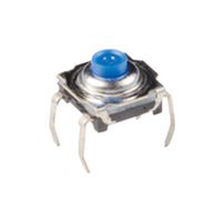 C&K COMPONENTS KSA0M211 LFTR Interruptor Táctil, SPST-NO, KSA Series, Accionamiento superior, Through Hole, Botón Redondo