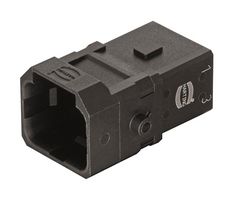 HARTING 09100033001 Heavy Duty Connector, Han Series, Insert, 3+PE Contacts, 1A, Plug, Crimp Pin