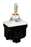 HONEYWELL 2TL15F Toggle Switch, Military Grade, (On)-Off-On, DPDT, Non Illuminated, TL Series, Panel Mount, 18 A
