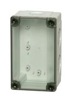 FIBOX UL PCM 100/100 T Plastic Enclosure, DIN Rail, IP66, IP67, NEMA 6, Multipurpose, Polycarbonate, 99.1 mm, 79 mm