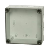 FIBOX UL PCM 125/75 T Plastic Enclosure, DIN Rail, IP66, IP67, NEMA 6, Multipurpose, Polycarbonate, 76.2 mm, 130 mm