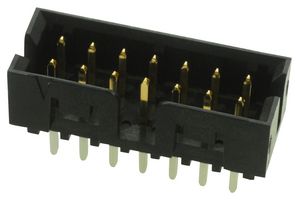 MOLEX 87831-1420 Pin Header, Square Pin, Signal, Wire-to-Board, 2 mm, 2 Rows, 14 Contacts, Through Hole Straight
