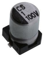 MULTICOMP PRO MCESL100V105M4X5.4 SMD Aluminum Electrolytic Capacitor, Radial Can - SMD, 1 µF, 100 V, 1000 hours @ 85°C, Polar