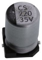 MULTICOMP PRO MCESL35V227M8X10.5 SMD Aluminum Electrolytic Capacitor, Radial Can - SMD, 220 µF, 35 V, 1000 hours @ 85°C, Polar
