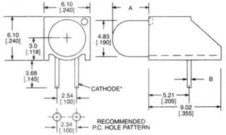DIALIGHT 550-0807F Circuit Board Indicator, Yellow, 1 LEDs, Through Hole, T-1 3/4 (5mm), 10 mA, 8 mcd