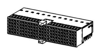 HARTING 17351252102 Connector, har-bus HM Series, 125 Contacts, 2 mm, Receptacle, Press Fit, 5 Rows
