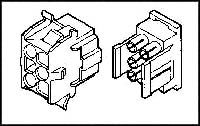 AMP - TE CONNECTIVITY 770030-1 Connector Housing, Universal MATE-N-LOK Series, Receptacle, 15 Positions, 6.35 mm