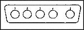 ITT CANNON DBMZ5X5SNA197 Combination Layout D Sub Connector, 680M Series, DB-5W5, 0 Contacts, Receptacle, 5, Through Hole