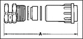 ITT CANNON 192990-1590 Circular Connector Clamp, Straight, Sealed, 22, 22.1 mm, Nylon (Polyamide), Trident Ringlock Series