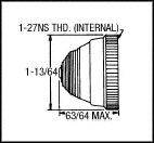 DIALIGHT 103-0532-403 Lente Indicador, Verde, 103 Series Large Oil Tight Panel Mount Indicators