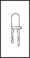 ONSEMI QEC122 Infrared Emitter, 890 nm, 18 °, T-1 (3mm), 94 mW/Sr, 900 ns, 800 ns