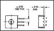 VISHAY 063X103 Trimmer, Single Turn, Cermet, Side Adjust, 10 kohm, Through Hole, 1 Turns
