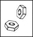C&K COMPONENTS 403500000 Switch Accessory, Hex Nut, C & K 3 Series Thumbwheel Switches