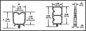 PANDUIT VWS106-C20 Fastener, Fibre Optic Network Saddle, Push Mount Cable Clamp, Nylon 6.6 (Polyamide 6.6), Black