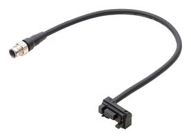 OMRON INDUSTRIAL AUTOMATION F39-JGR3K-D Sensor Cable, Receiver Connector, M12 Plug, 8 Positions, 300 mm, 11.8 ", F3SG-SR Series