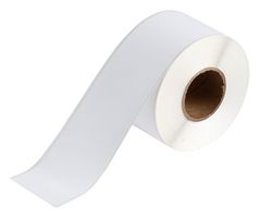 BRADY J20C-2250-2585 Label, Inkjet Printable, Polypropylene, White, 1, BradyJet Series
