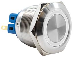 E-SWITCH PV8F2Y0SS-301 Vandal Resistant Switch, Ring Illumination, PV8 Series, 0.98 ", SPDT-DB, Off-(On) / On-(Off)