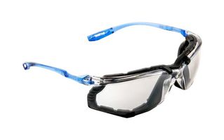 3M 11874-00000-20 Eyewear, Anti-Fog, Anti-Scratch, Protective/Safety-Wraparound, Blue, Transparent