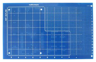 MULTICOMP PRO MP005897 Prototype Board, Eurocard, 100 mm X 160 mm, Epoxy Glass Composite