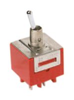 C&K COMPONENTS 9221K1Z4QD Toggle Switch, On-On, DPDT, Non Illuminated, 9000 Series, Panel Mount, 10 A