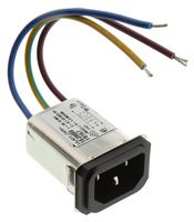 TE CONNECTIVITY - CORCOM 1EJHS8 Filtered IEC Power Entry Module, IEC C13, Medical, 1 A, 250 VAC