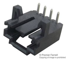 TE CONNECTIVITY - AMP DEL-5-103904-3 Pin Header, Wire-to-Board, 2.54 mm, 1 Rows, 4 Contacts, Through Hole Right Angle