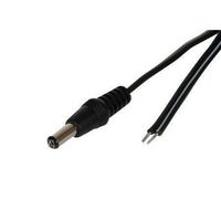 MULTICOMP PRO 27-5990 Mains Power Cord, 2.1mm Barrel Plug to Free End, 1.83 m, Black
