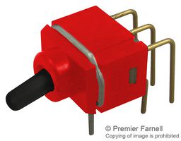 E-SWITCH 200UDP1T1A1M6RE Toggle Switch, Ultraminiature, On-On, DPDT, Non Illuminated, 200U Series, Through Hole