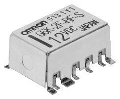 OMRON ELECTRONIC COMPONENTS G6K-2F-RF-S-TR03 DC5 Power Relay, DPDT, 5 VDC, 1 A, G6K Series, Surface Mount, Non Latching