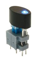 E-SWITCH TL2205EEBPBB Industrial Pushbutton Switch, TL2205 Series, DPDT-DB, On-On, Oval, Black