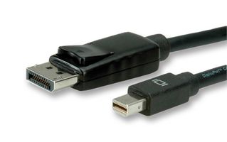 MULTICOMP PRO 11.99.5634 Computer Cable, Mini DisplayPort Plug, DisplayPort Plug, 3.28 ft, 1 m, Black