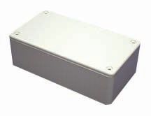 HAMMOND 1591CGY Plastic Enclosure, Flame Retardant, UL94V-0, IP54, Multipurpose, ABS, 119.9 mm, 65 mm, 40 mm, IP54