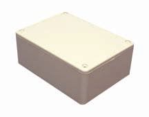 HAMMOND 1591SGY Carcasa de Plástico, IP54, Multipurpose, ABS, 109.2 mm, 82 mm, 44 mm, IP54