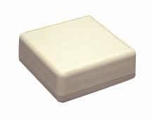 HAMMOND 1593JGY Plastic Enclosure, 1593 Series, Ergonomic, Recessed Top, Handheld, ABS, 66 mm, 66 mm, 28 mm
