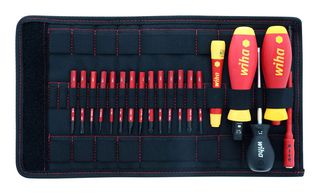 WIHA 28781 Blade Set, Insulated, 20 Piece, TorqueVario-S SoftFinish SlimLine Series