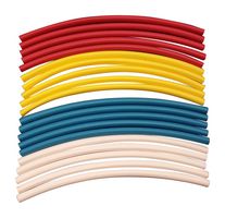 TWIN INDUSTRIES HS050 HEAT-SHRINK TUBING, 2:1, PO, 20PC, 5MM