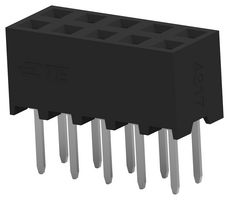 TE CONNECTIVITY 1-2314820-0 PCB Receptacle, Board-to-Board, 2 mm, 2 Rows, 10 Contacts, Through Hole Mount, AMPMODU 2mm