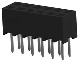 TE CONNECTIVITY 1-2314822-2 PCB Receptacle, Board-to-Board, 2 mm, 2 Rows, 12 Contacts, Through Hole Mount, AMPMODU 2mm