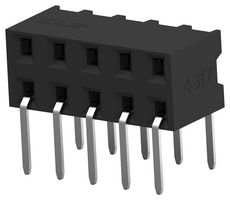 TE CONNECTIVITY 1-2314924-4 PCB Receptacle, Board-to-Board, 2 mm, 2 Rows, 14 Contacts, Through Hole Mount Right Angle
