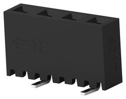 TE CONNECTIVITY 2307815-4 PCB Receptacle, Board-to-Board, 2 mm, 1 Rows, 4 Contacts, Surface Mount, AMPMODU 2mm