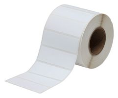 BRADY J20-18-2550 Label, Inkjet Printable, 1 mm, 3 mm, Paper, White