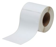 BRADY J20-25-2550 Label, Inkjet Printable, 6 mm, 4 mm, Paper, White